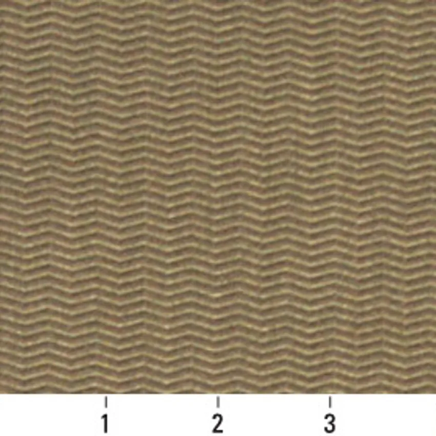Mocha Brown Chevron Damask Upholstery Fabric — Scale in inches