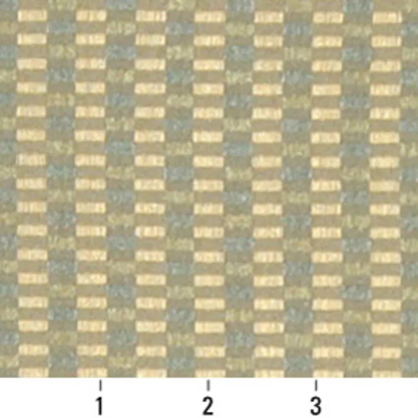 Aloe Beige and Coral Contemporary Damask Upholstery Fabric by the Yard — Scale in inches