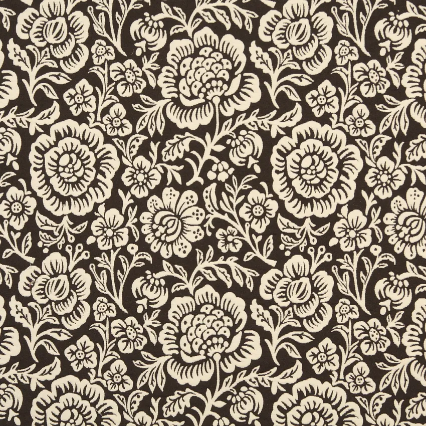 Beige and Brown Contemporary Brocade Upholstery Fabric by the Yard