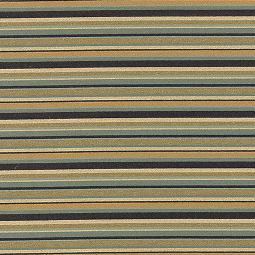 Denim Beige and Dark Blue Small Stripe Tweed Upholstery Fabric