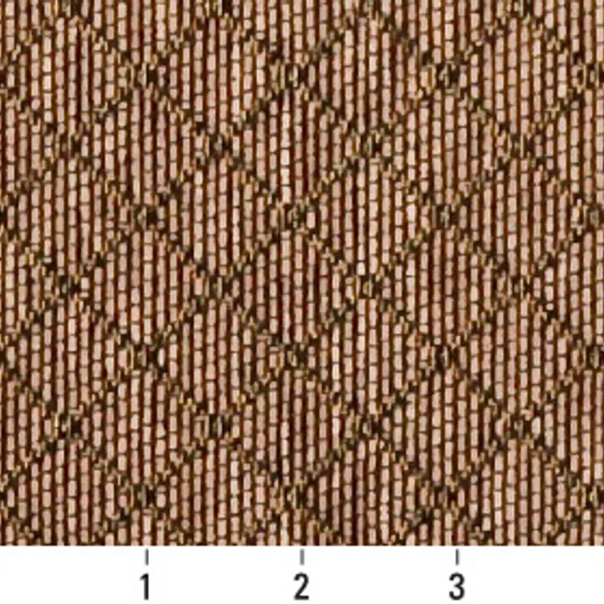 Pecan Beige and Brown Small Scale Chenille Upholstery Fabric by the Yard — Scale in inches