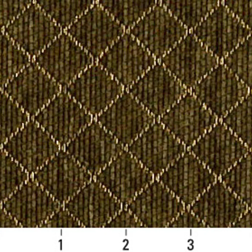Moss Dark Green Small Scale Chenille Upholstery Fabric by the Yard — Scale in inches