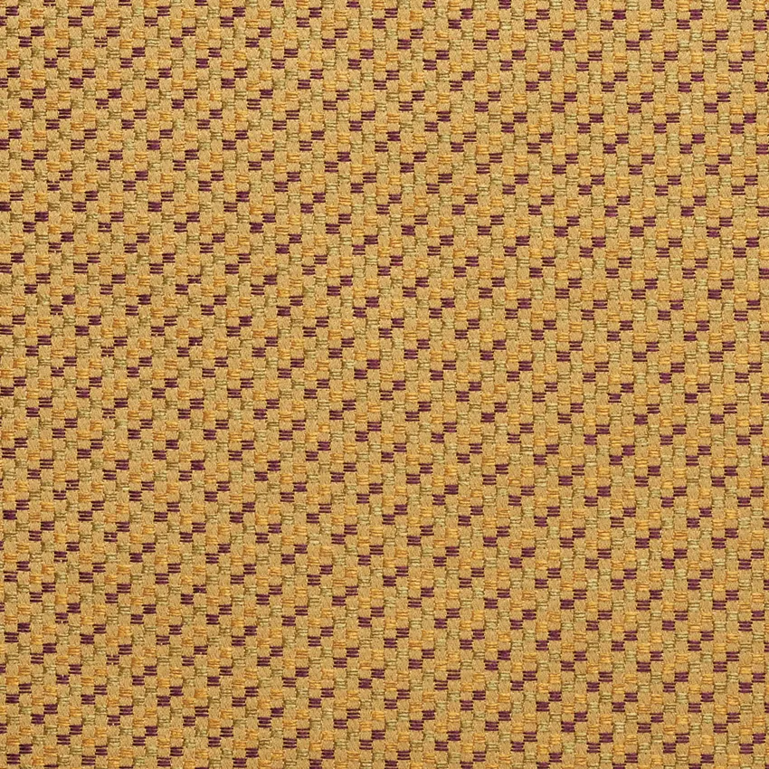 Yellow God and Burgundy  Contemporary Damask Tweed Upholstery Fabric