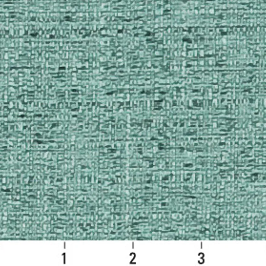 Lagoon Aqua and Light Blue Plain Damask Upholstery Fabric by the Yard — Scale in inches