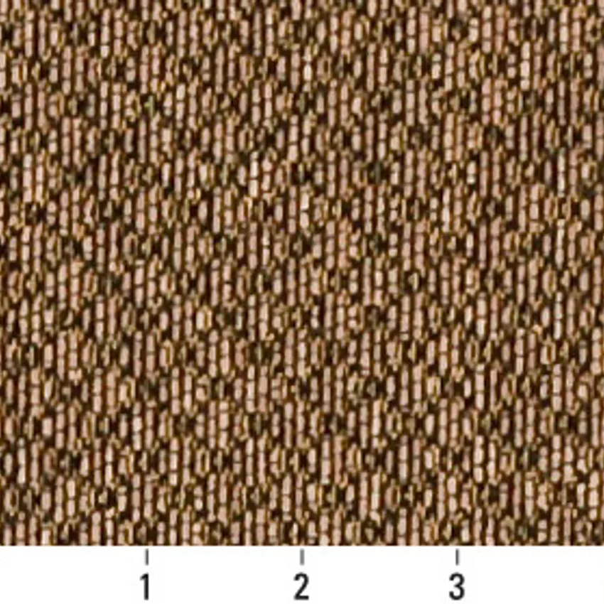 Dune Beige and Brown Small Scale Diamond Tweed Upholstery Fabric — Scale in inches