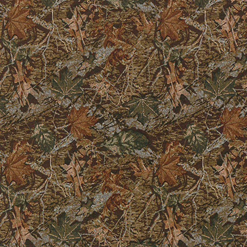 Wilderness Brown and Burgundy Foliage Tapestry Upholstery Fabric by the Yard