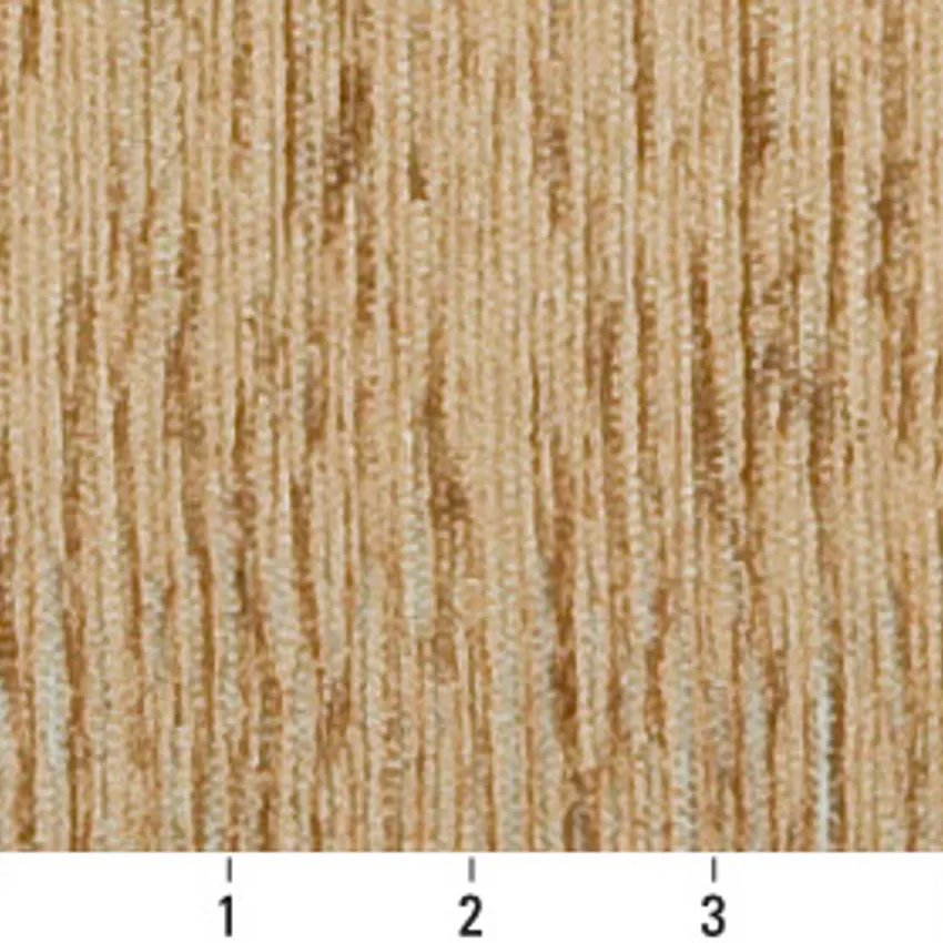 Yellow Gold Plain Chenille Upholstery Fabric — Scale in inches