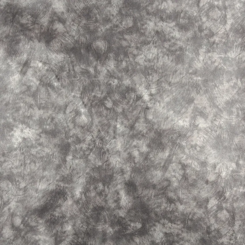 Fog Gray Contemporary Leather Grain Upholstery Fabric by the Yard