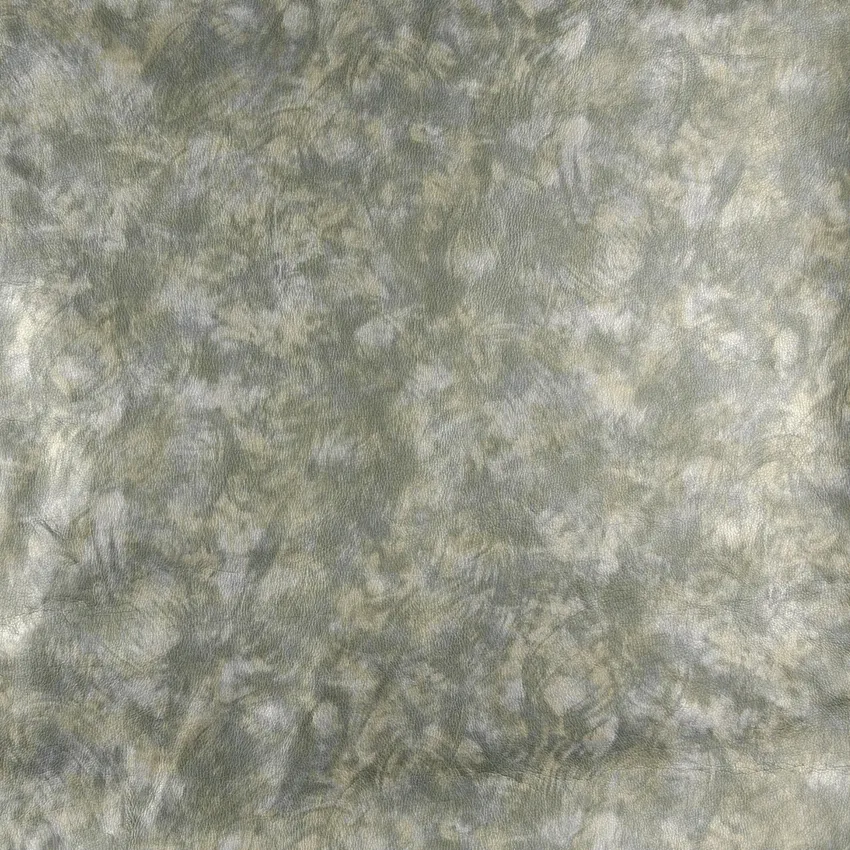 Mica Dark Green Contemporary Leather Grain Upholstery Fabric by the Yard