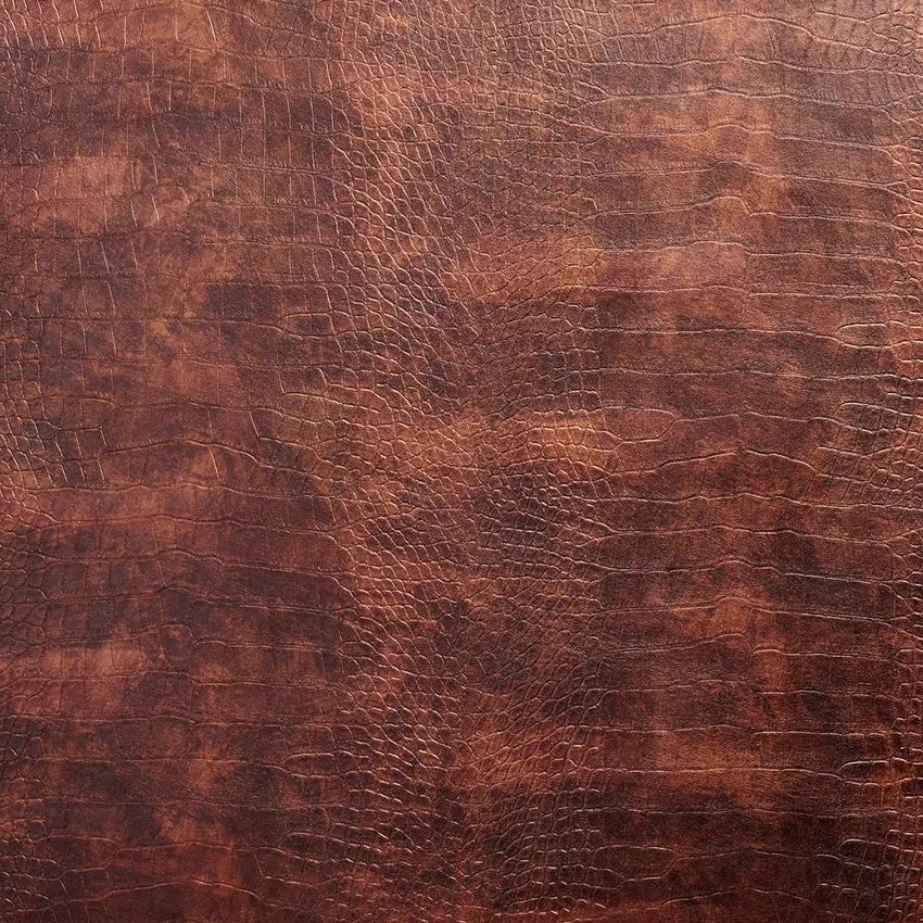 Copper Brown Reptile Skin Texture Vinyl Upholstery Fabric
