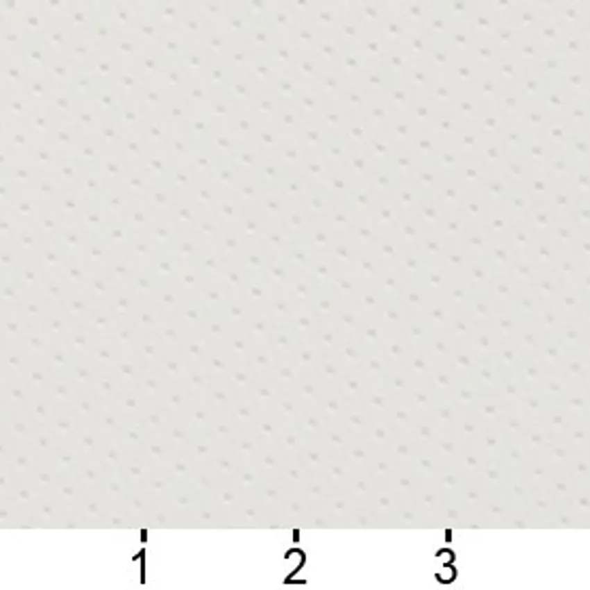 Off White Pearl Small Scale Pore Texture Vinyl Upholstery Fabric — Scale in inches