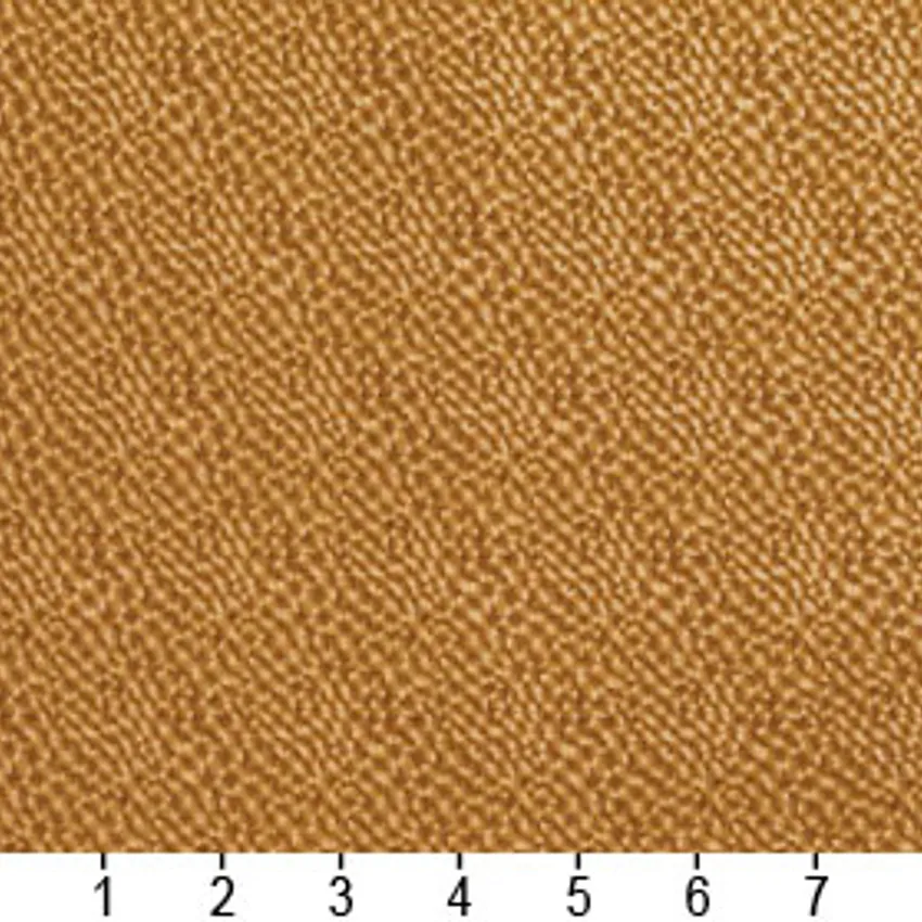 Coin Gold Vinyl Metallic Upholstery Fabric — Scale in inches