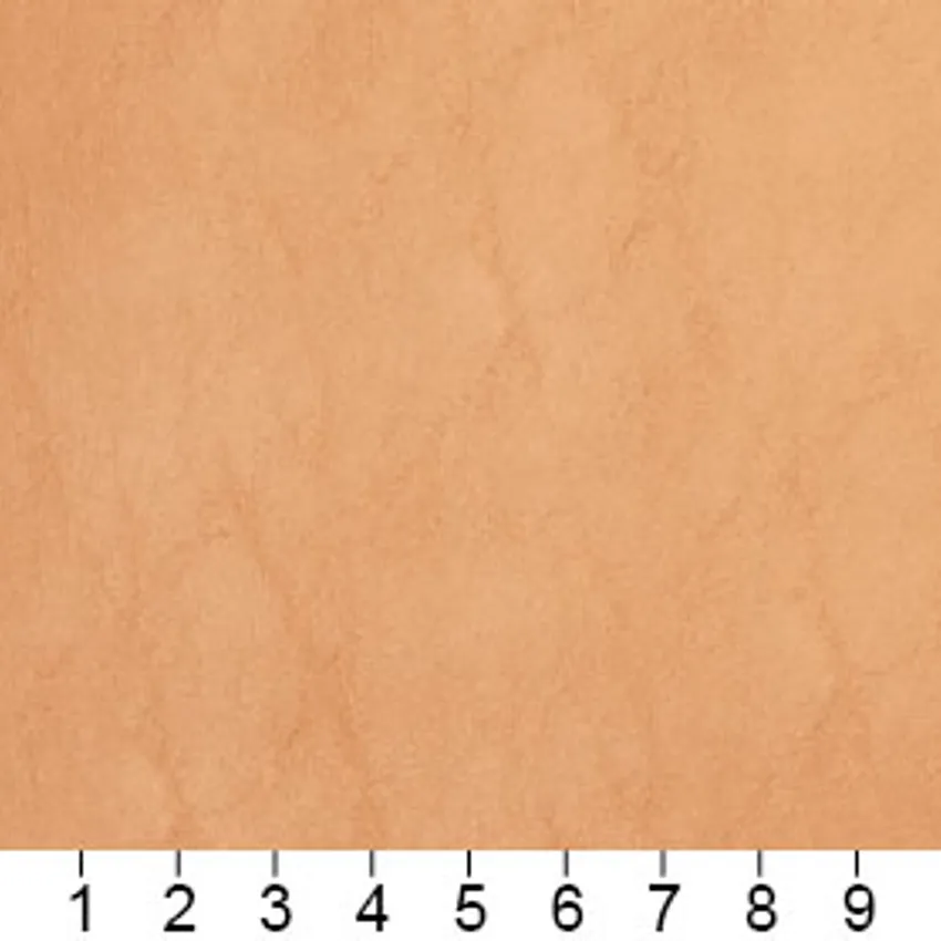 Brown Coral Metallic Shine Leather Texture Vinyl Upholstery Fabric — Scale in inches