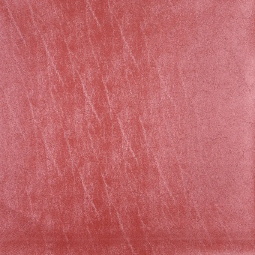 Coral Orange Metallic Shine Leather Texture Vinyl Upholstery Fabric