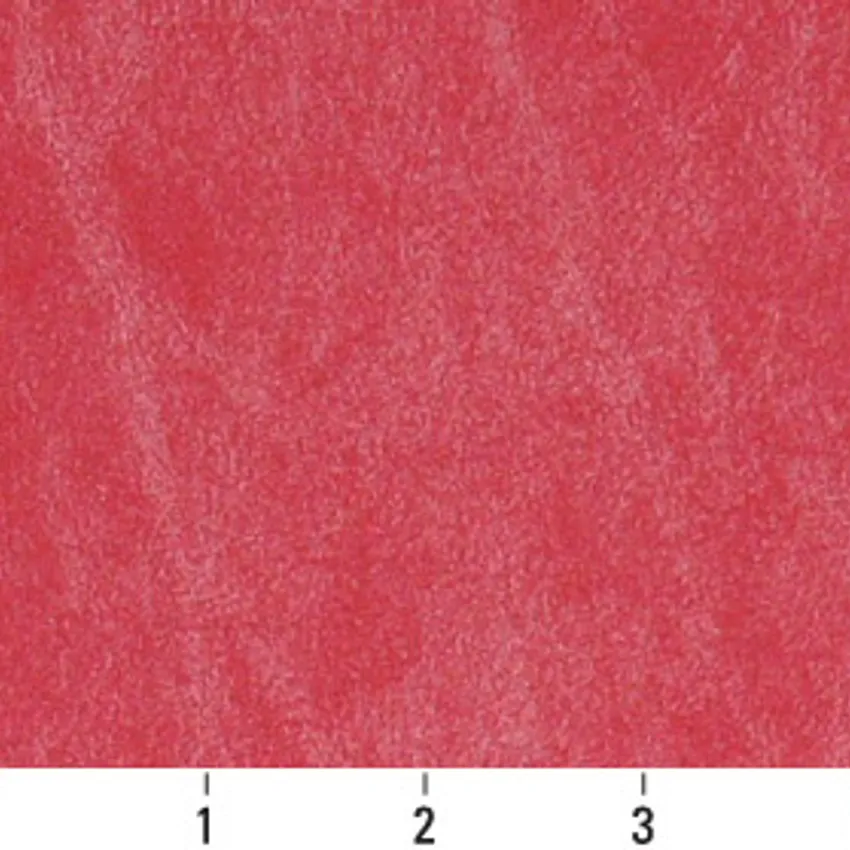 Red Burgundy Metallic Shine Leather Texture Vinyl Upholstery Fabric — Scale in inches