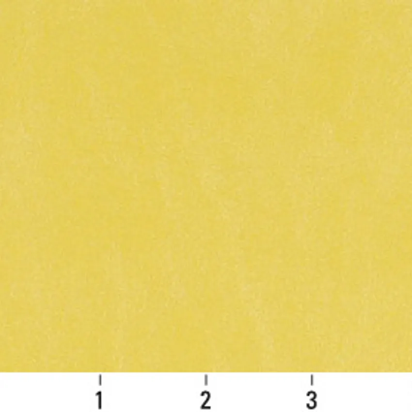 Canary Gold Yellow Metallic Shine Leather Texture Vinyl Upholstery Fabric — Scale in inches