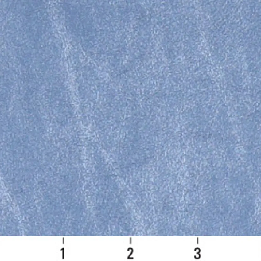 Light Blue Metallic Shine Leather Texture Vinyl Upholstery Fabric — Scale in inches