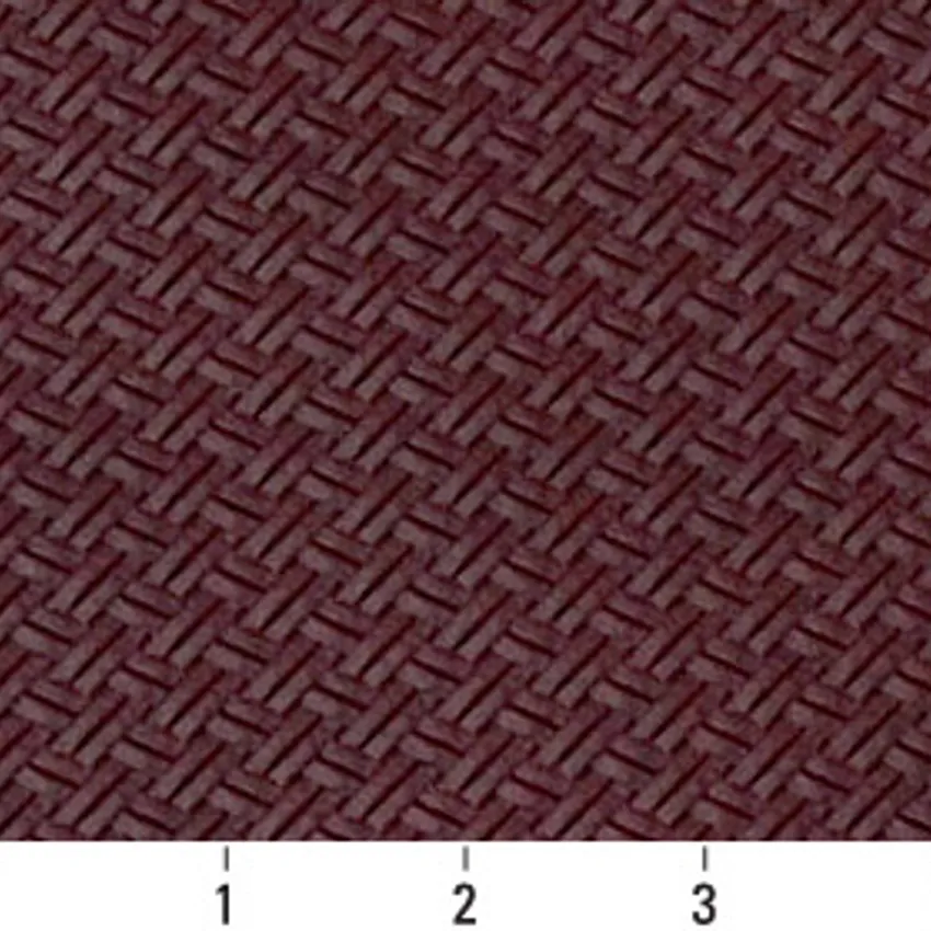 Burgundy Decorative Upholstery Fabric by the Yard — Scale in inches