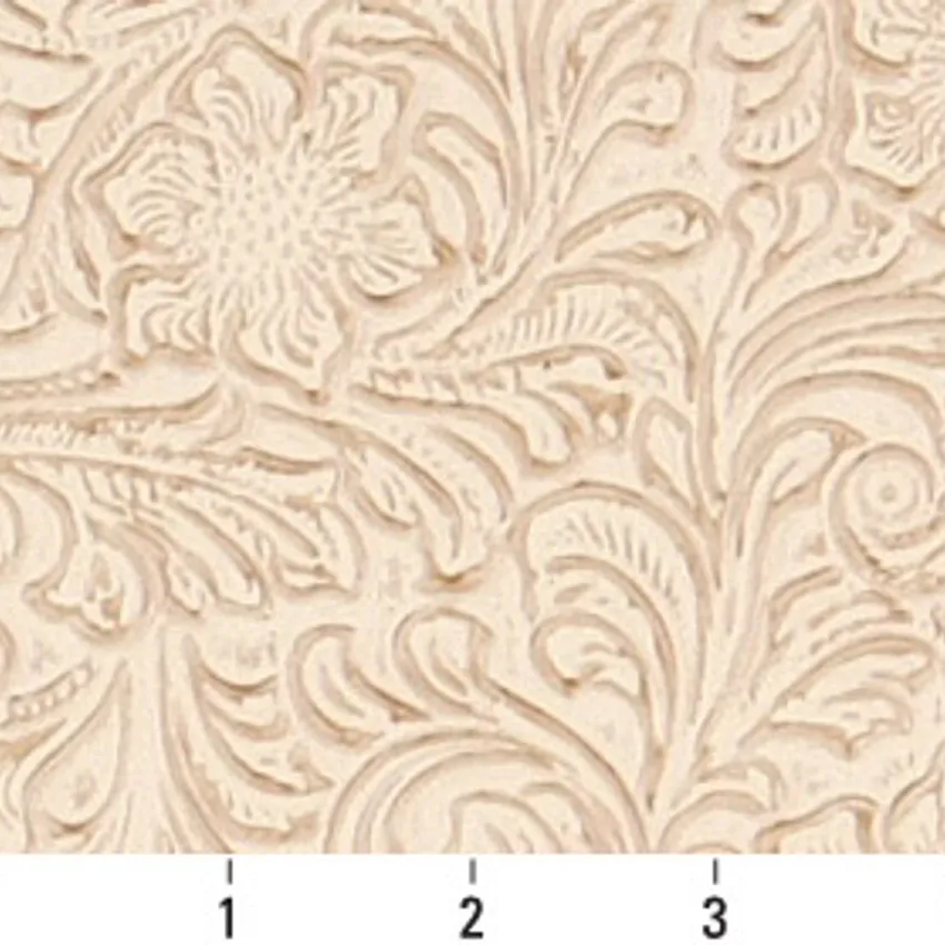 Stone Beige Decorative Upholstery Fabric by the Yard — Scale in inches