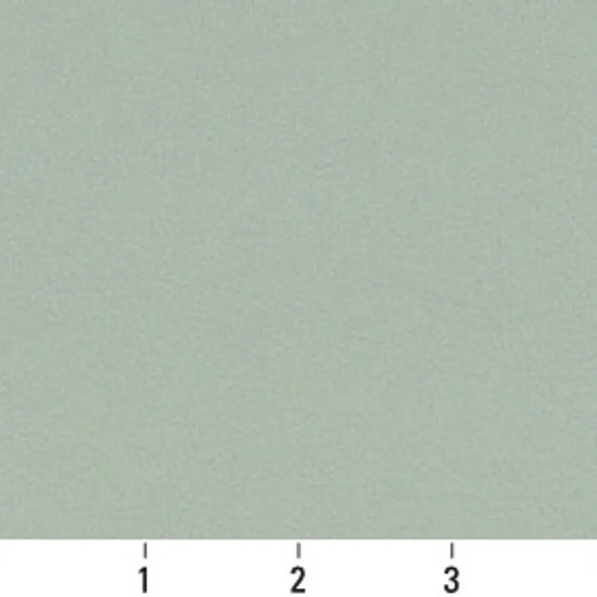 Sage Light Green Plain Light Leather Texture Vynil Upholstery Fabric — Scale in inches