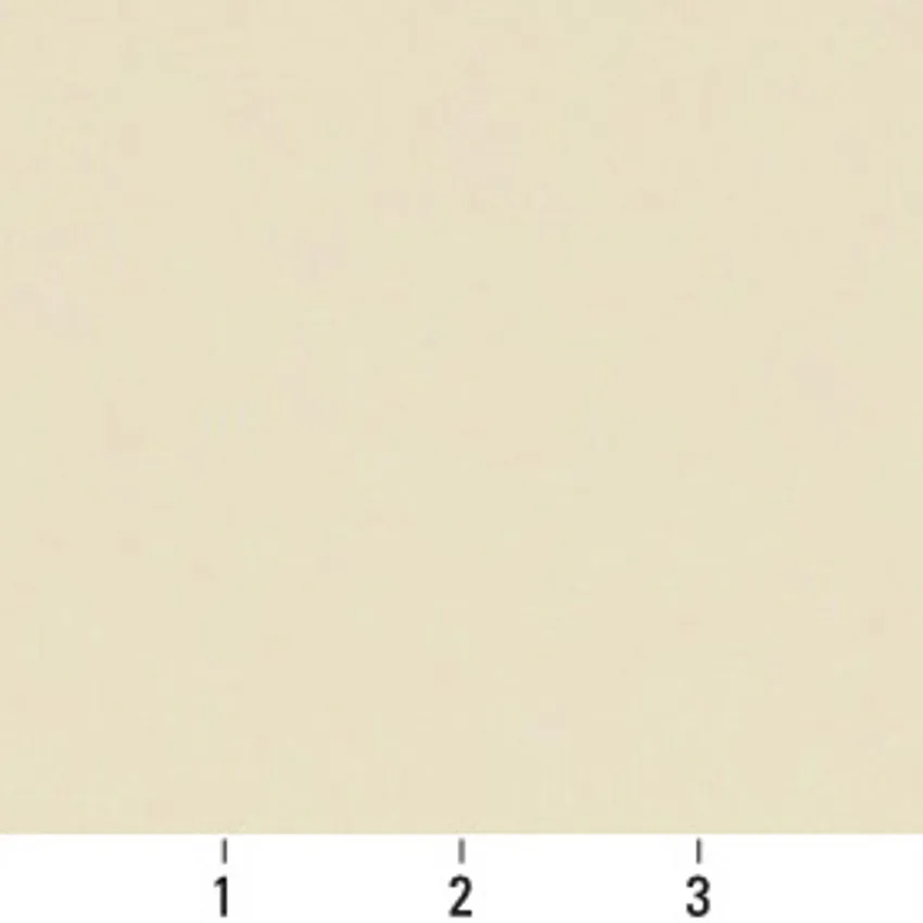 Cream Off White Plain Light Leather Texture Vynil Upholstery Fabric — Scale in inches