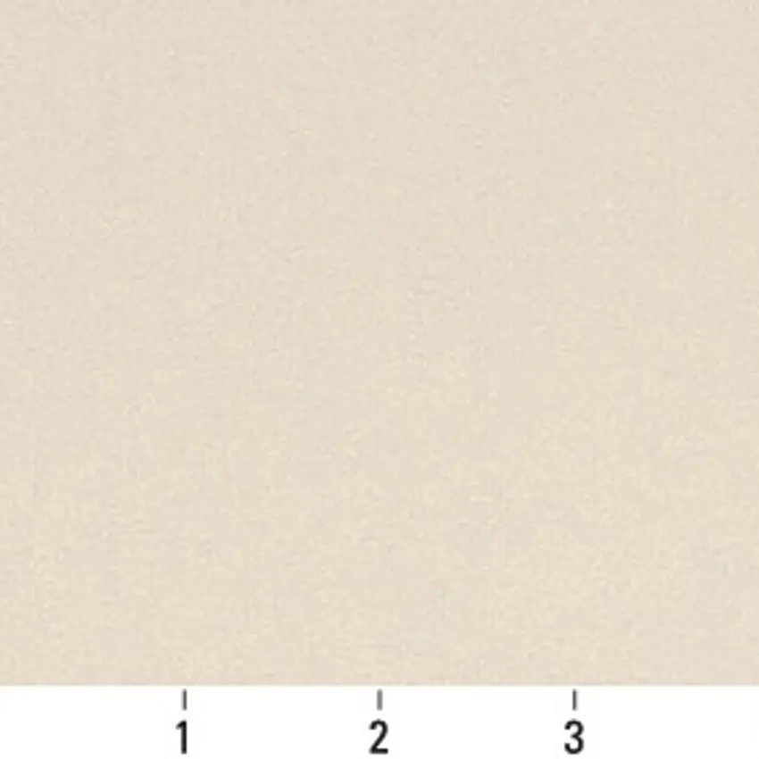 Parchment Beige and White Plain Light Leather Texture Vynil Upholstery Fabric — Scale in inches