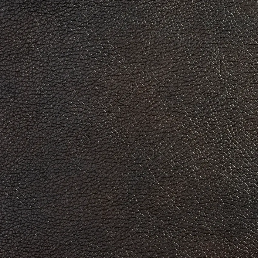 Chocolate Brown Plain Decorative Automotive Light Animal Hide Texture Vinyl Upholstery Fabric