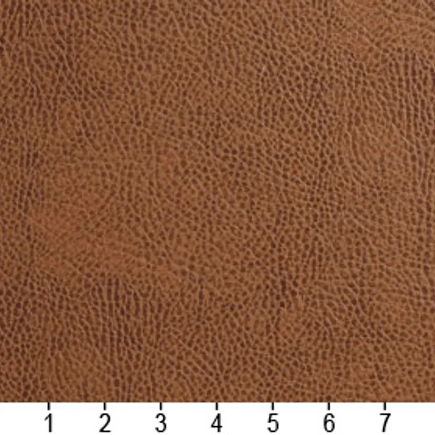 Sandalwood Brown  Animal Hide Stressed Texture Plain Recycled Leather Automotive Vinyl Stain Resistant Upholstery Fabric  — Scale in inches