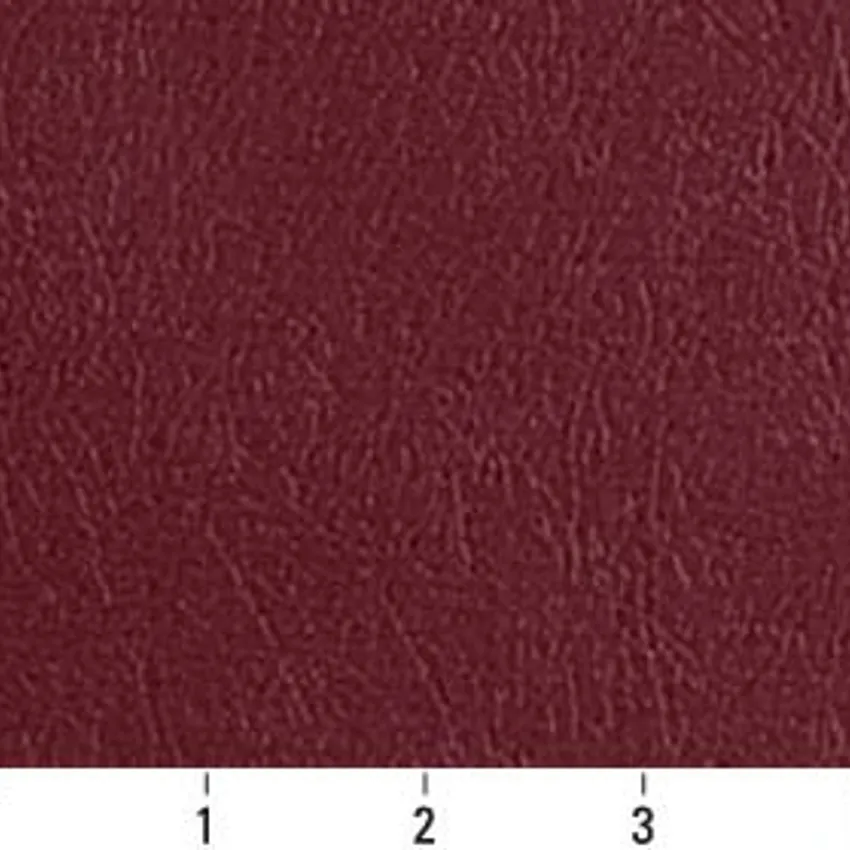 Burgundy Plain Athletic Tarp Upholstery Fabric by the Yard — Scale in inches