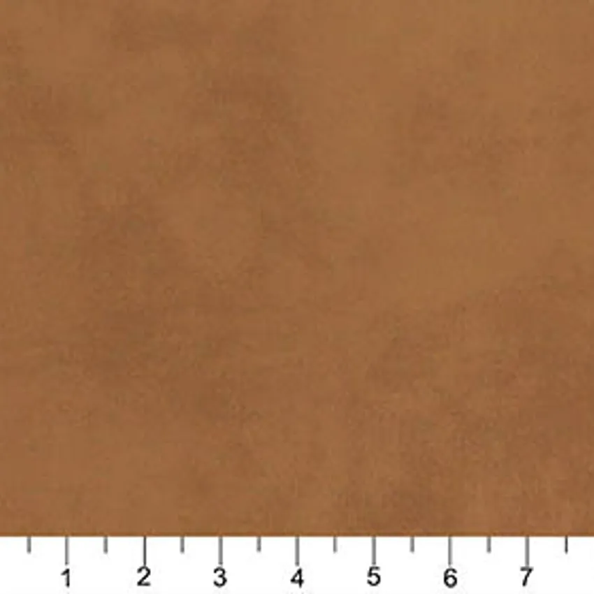 Sand Beige Plain Leather Grain Upholstery Fabric — Scale in inches