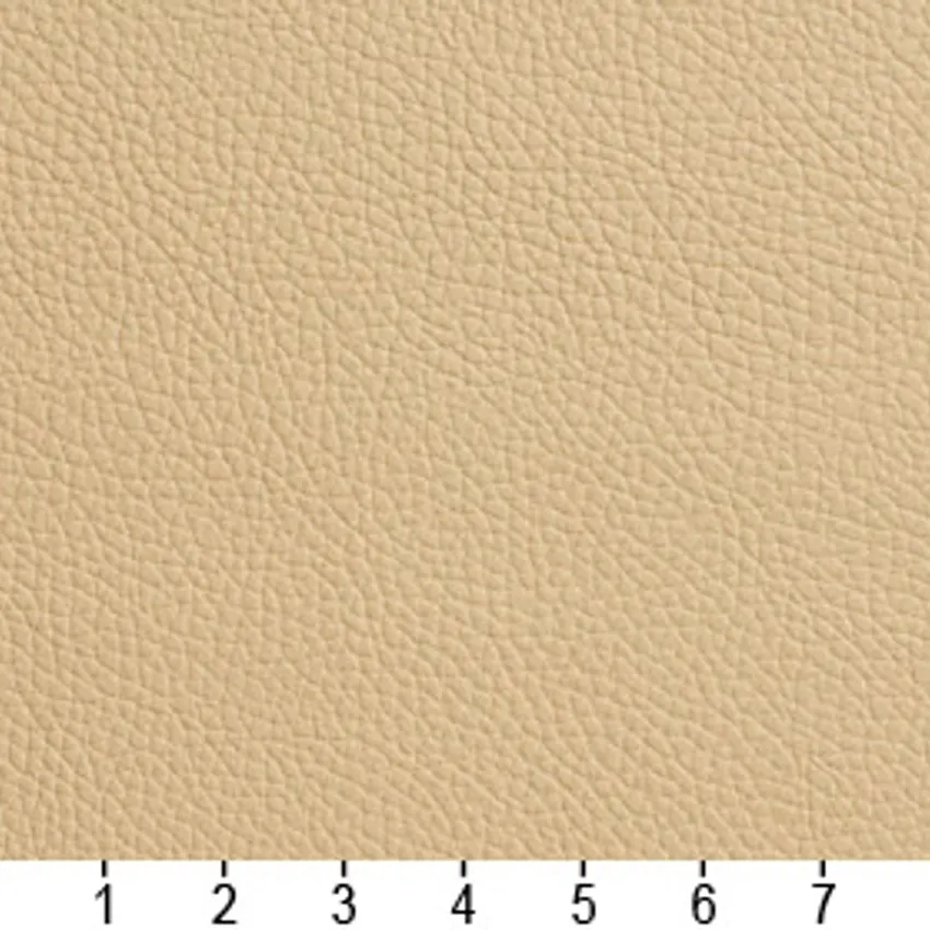 Bone Beige Animal Skin Look Leather Hide Grain Vinyl Upholstery Fabric — Scale in inches