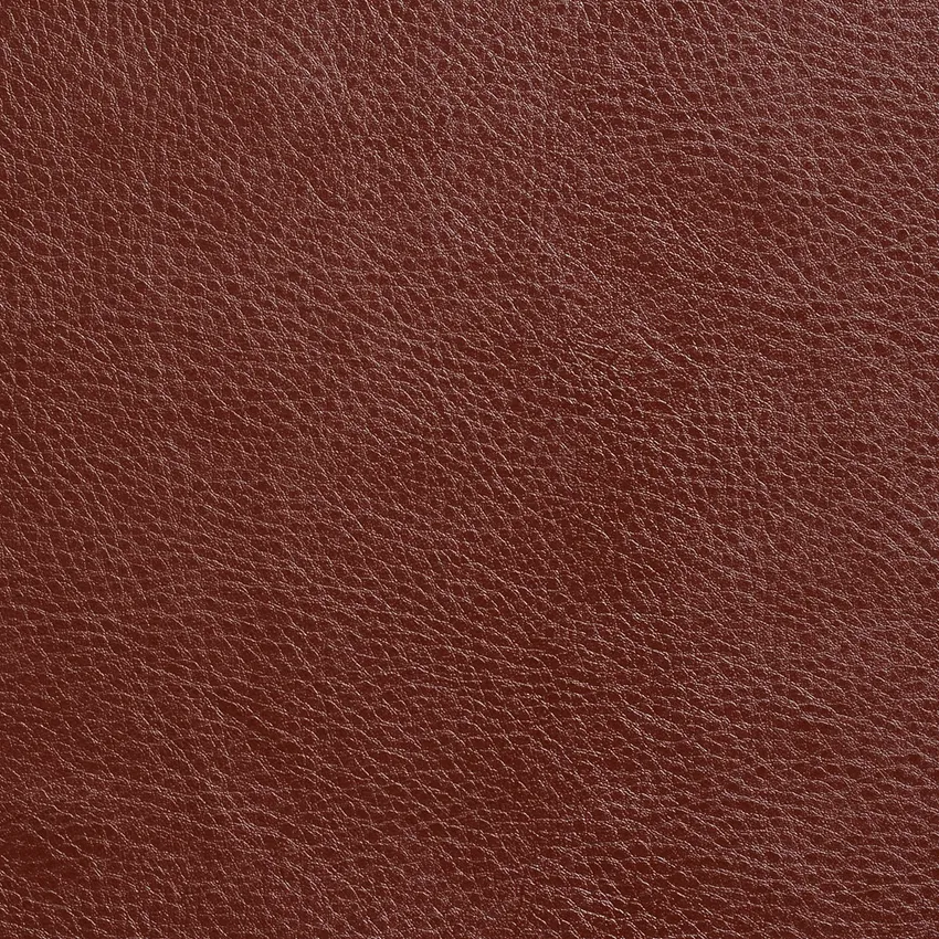 Pecan Brown Leather Grain Animal Hide Texture Vinyl Upholstery Fabric