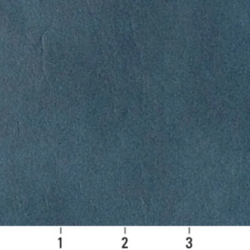 Dark Blue Aqua and Dark Blue Plain Light Animal Hide Texture Automotive Vinyl Upholstery Fabric — Scale in inches