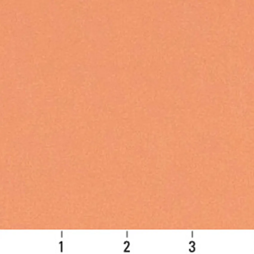 Apricot Coral Contemporary Leather Grain Upholstery Fabric by the Yard — Scale in inches