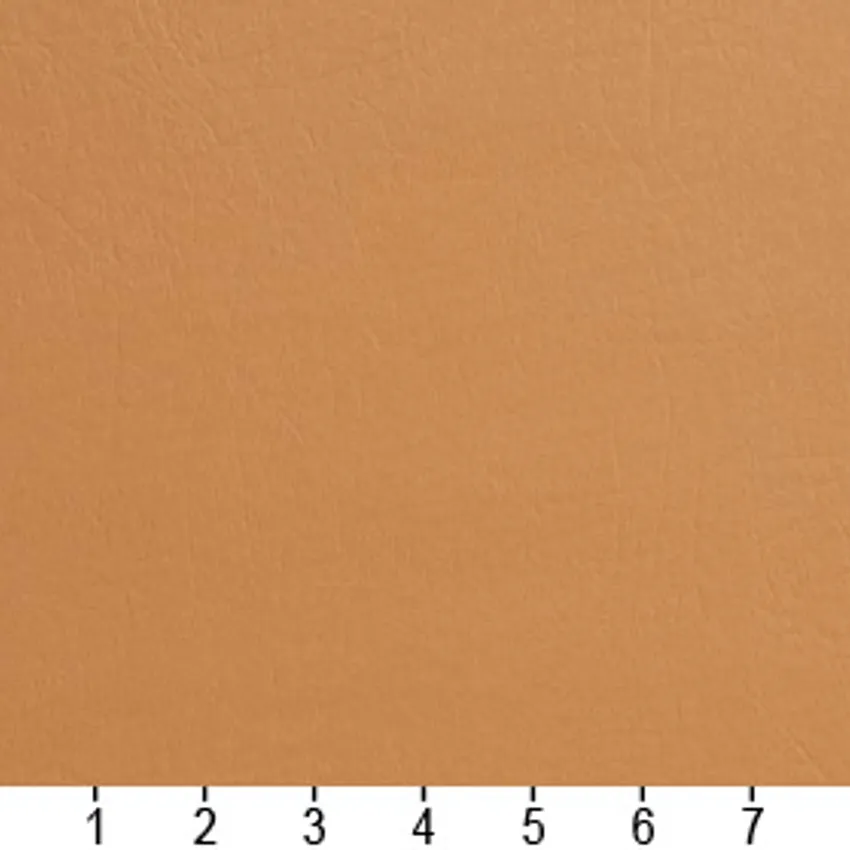 Tan Beige Plain Automotive Light Leather Skin Texture Vinyl Upholstery Fabric — Scale in inches