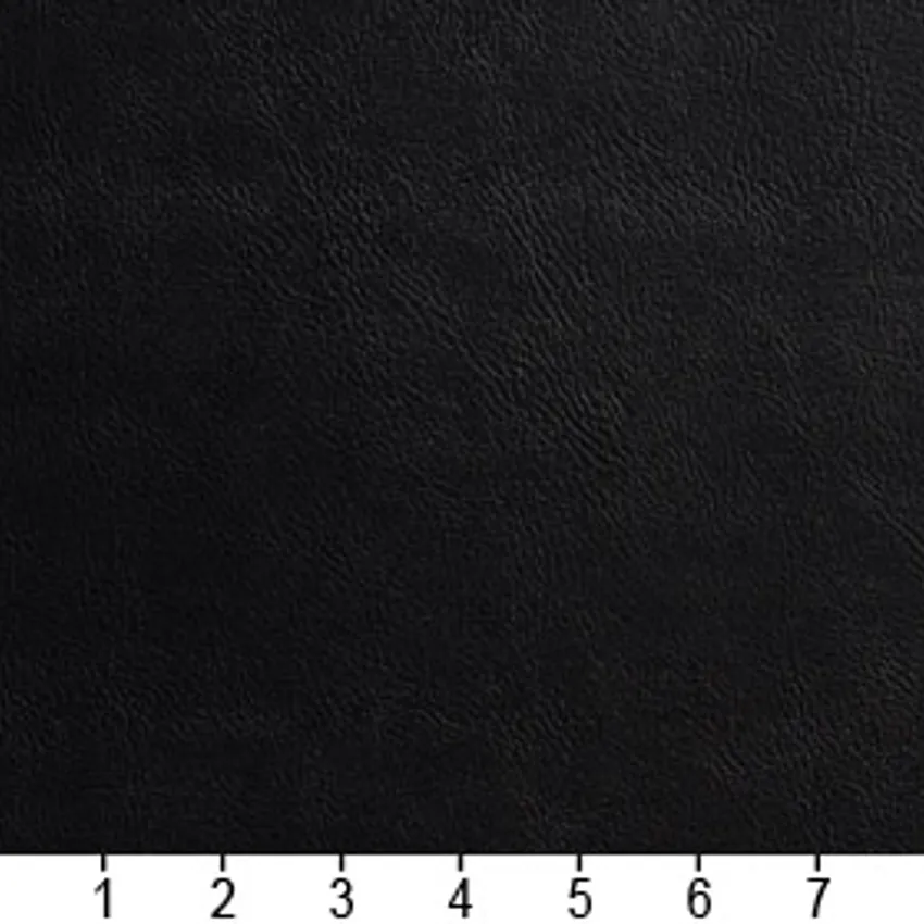 Madrid Black Plain Automotive Vinyl Animal Skin Texture  Fabric — Scale in inches