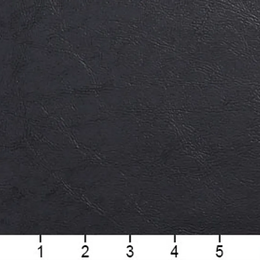 Sierra Onyx Black Plain Automotive Animal Skin Texture Upholstery Fabric — Scale in inches