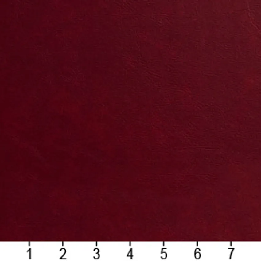 Maple Burgundy Plain Automotive Animal Skin Texture  Upholstery Fabric — Scale in inches