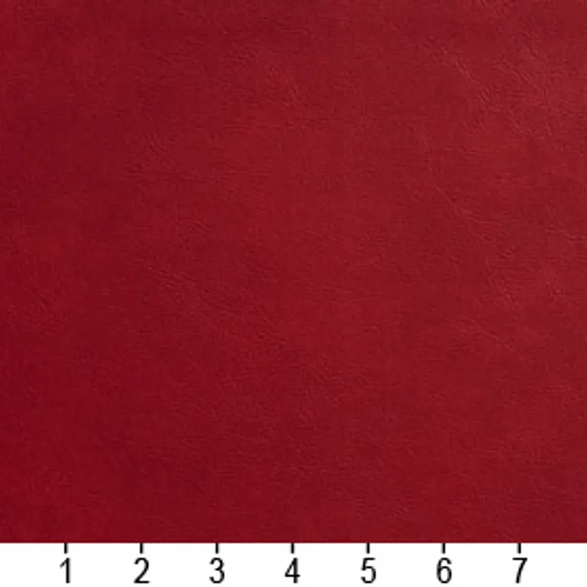 Canyon Dark Red Burgundy Plain Automotive Animal Skin Texture Upholstery Fabric — Scale in inches
