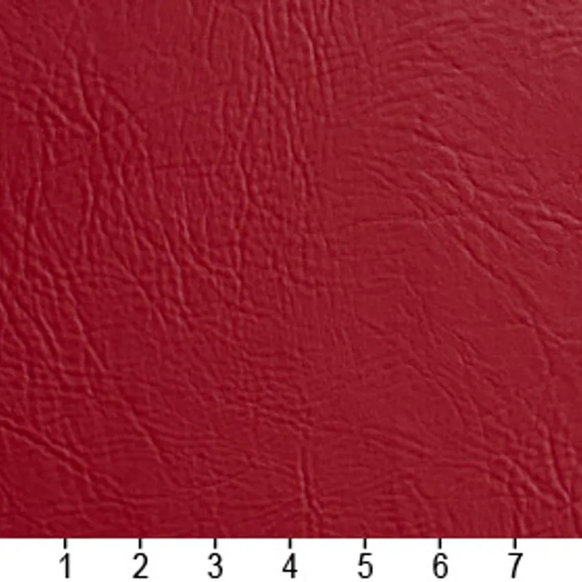 Scarlet Burgundy Wine Plain Automotive Animal Skin Texture  Upholstery Fabric — Scale in inches