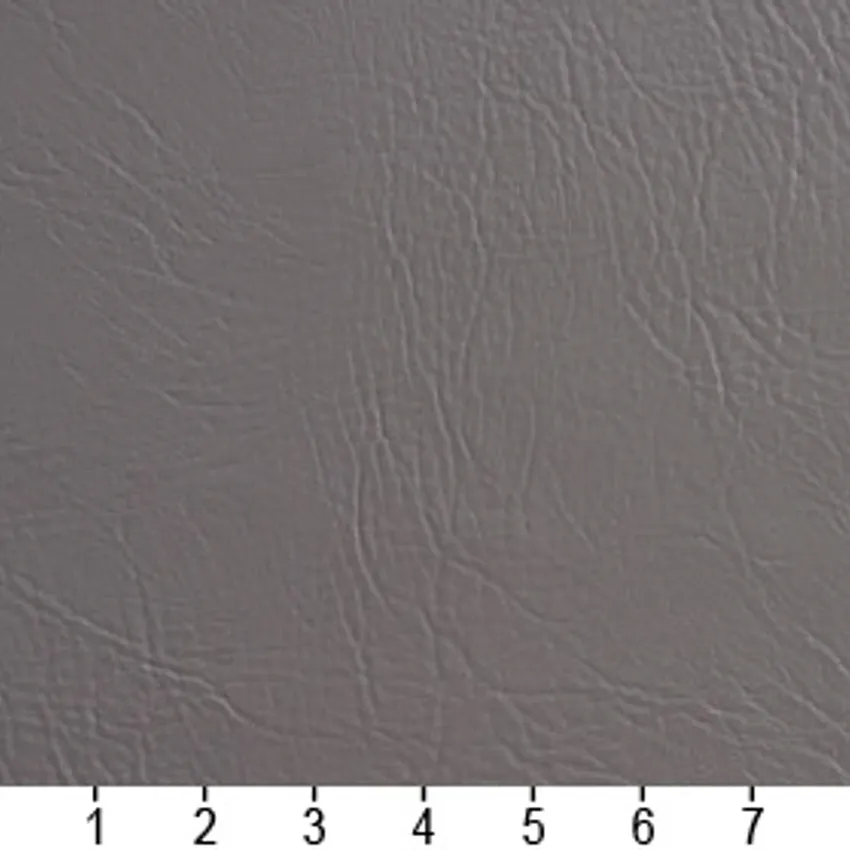Medium Opal Gray Plain Automotive Vinyl Animal Skin Texture  Fabric — Scale in inches
