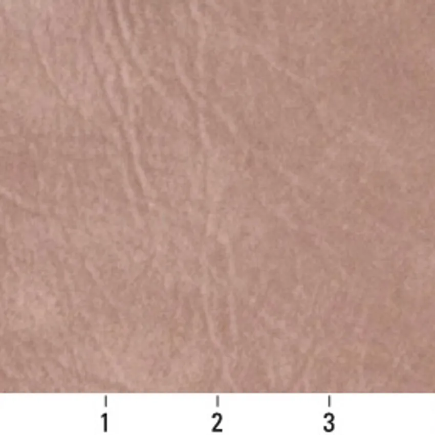 Bayberry Pink Plain Leather Looks Upholstery Fabric by the Yard — Scale in inches