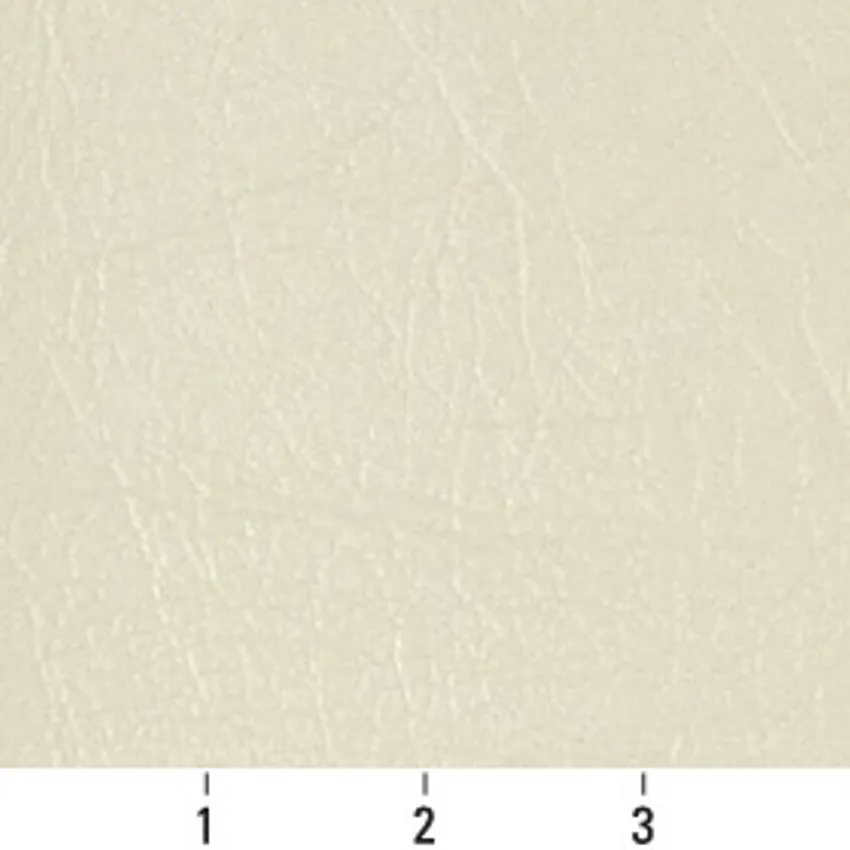 Bone Off White Plain Automotive Animal Texture Look Vinyl Upholstery Fabric — Scale in inches