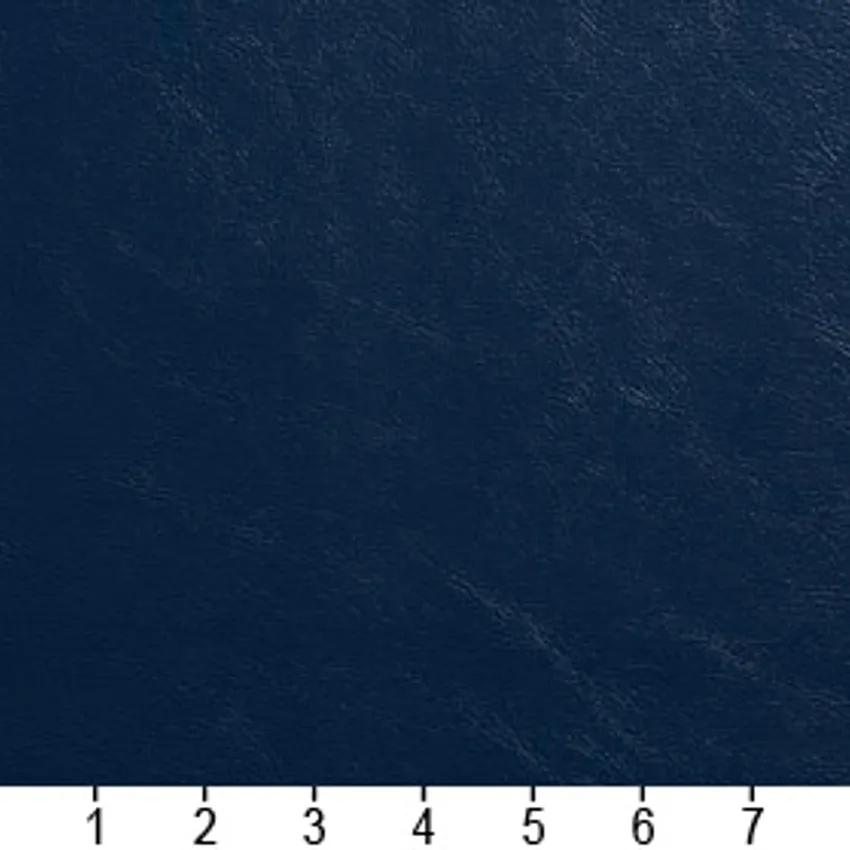 Navy Dark Blue Plain Automotive Animal Skin Texture Vinyl Upholstery Fabric — Scale in inches