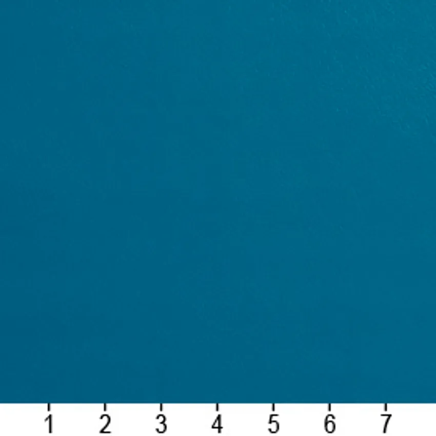 Aqua Blue Plain Automotive Vinyl Upholstery Water and Bacteria Resistant Fabric — Scale in inches