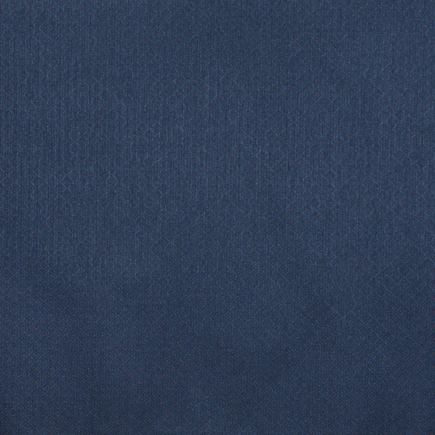 Navy Dark Blue Small Scale  Small Scale Diamond Accent Damask Upholstery Fabric