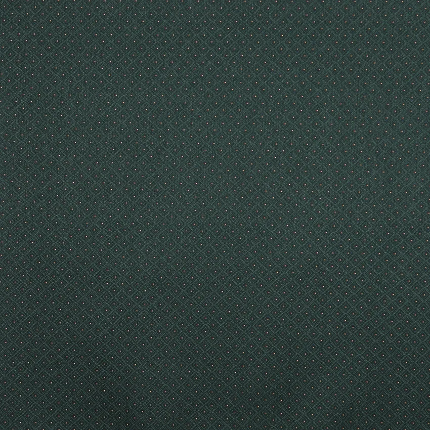 Emerald Dark Green Small Scale  Damask Small Scale Diamond Accent Damask Upholstery Fabric