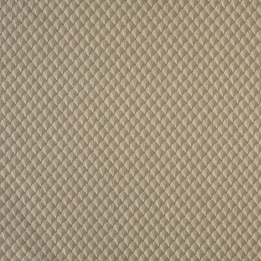 Willow Beige and Light Green Small Scale Harlequin Diamond Accent Damask Upholstery Fabric 