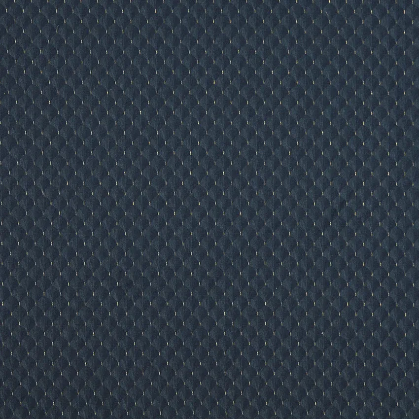 Navy Dark Blue and Light Blue Harlequin Diamond Accent Damask Upholstery Fabric 