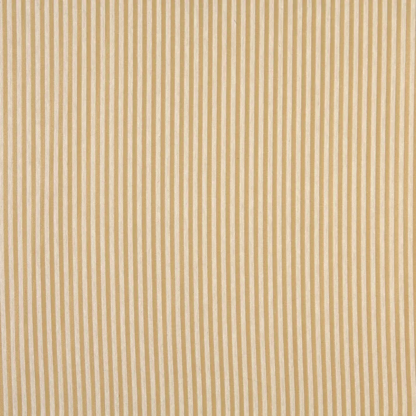 Gold and Tan Small Scale Stripe Damask Upholstery Fabric